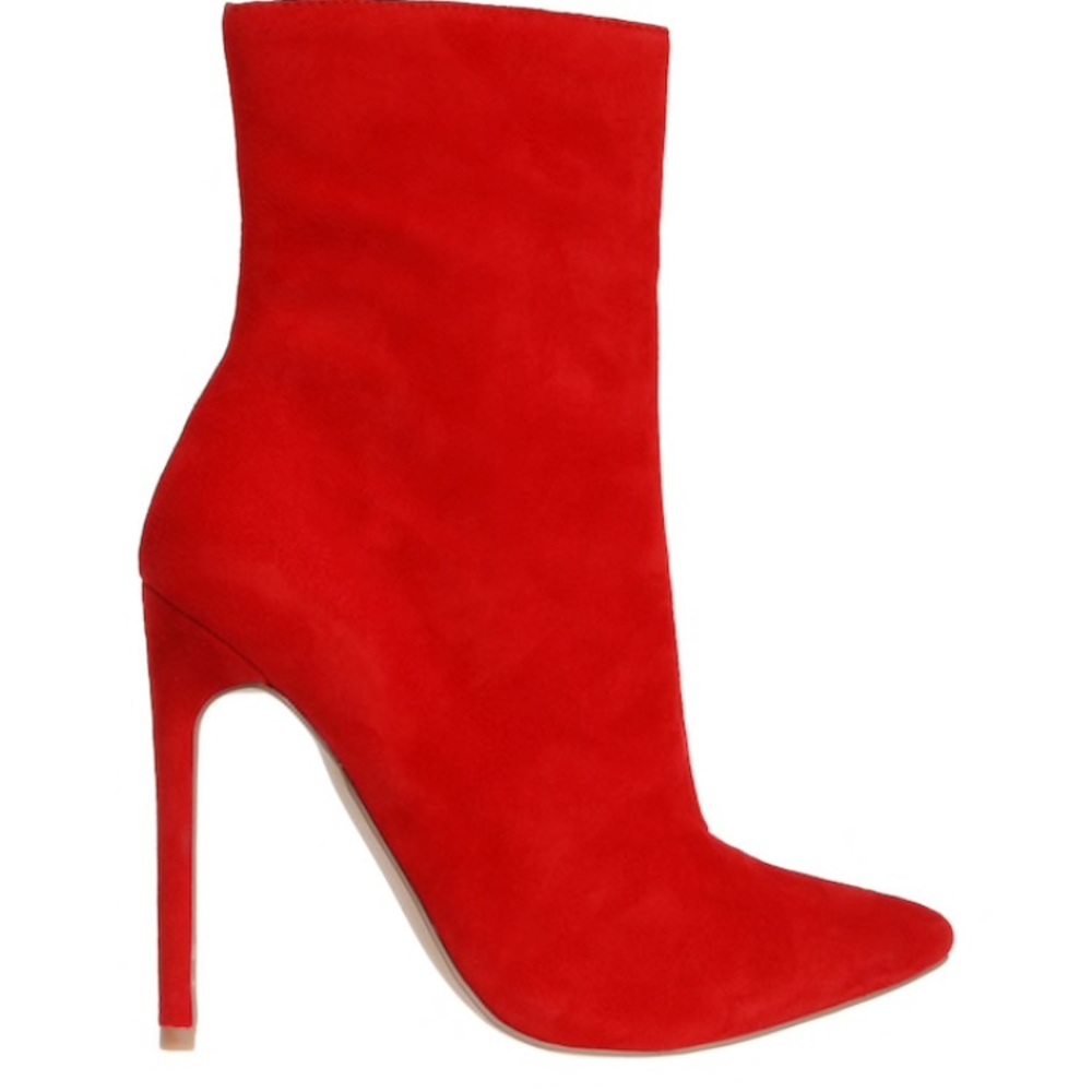 Steve Madden Wagner red suede boots NWT